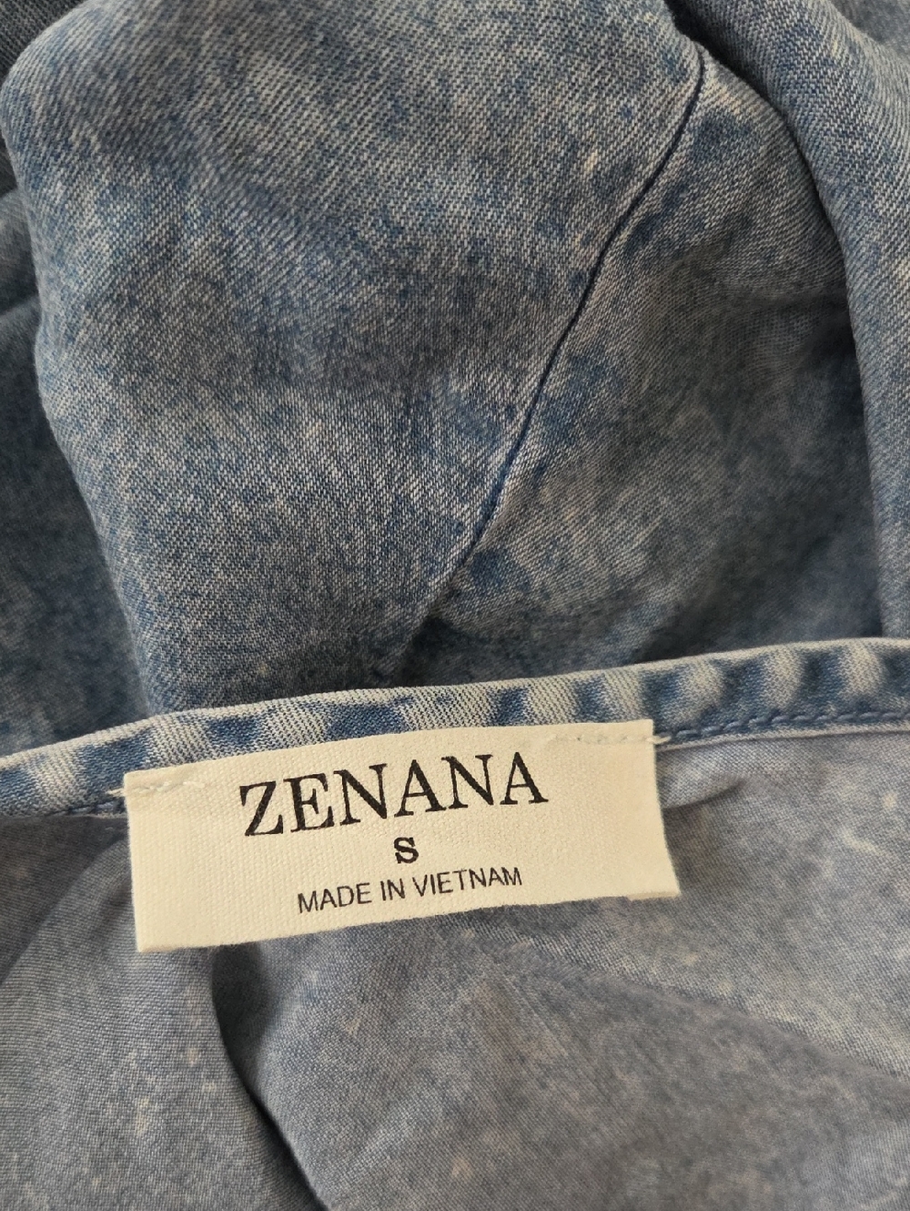 Zenana Denim Blue Jumpsuit Dress NWOT - Picture 3 of 3